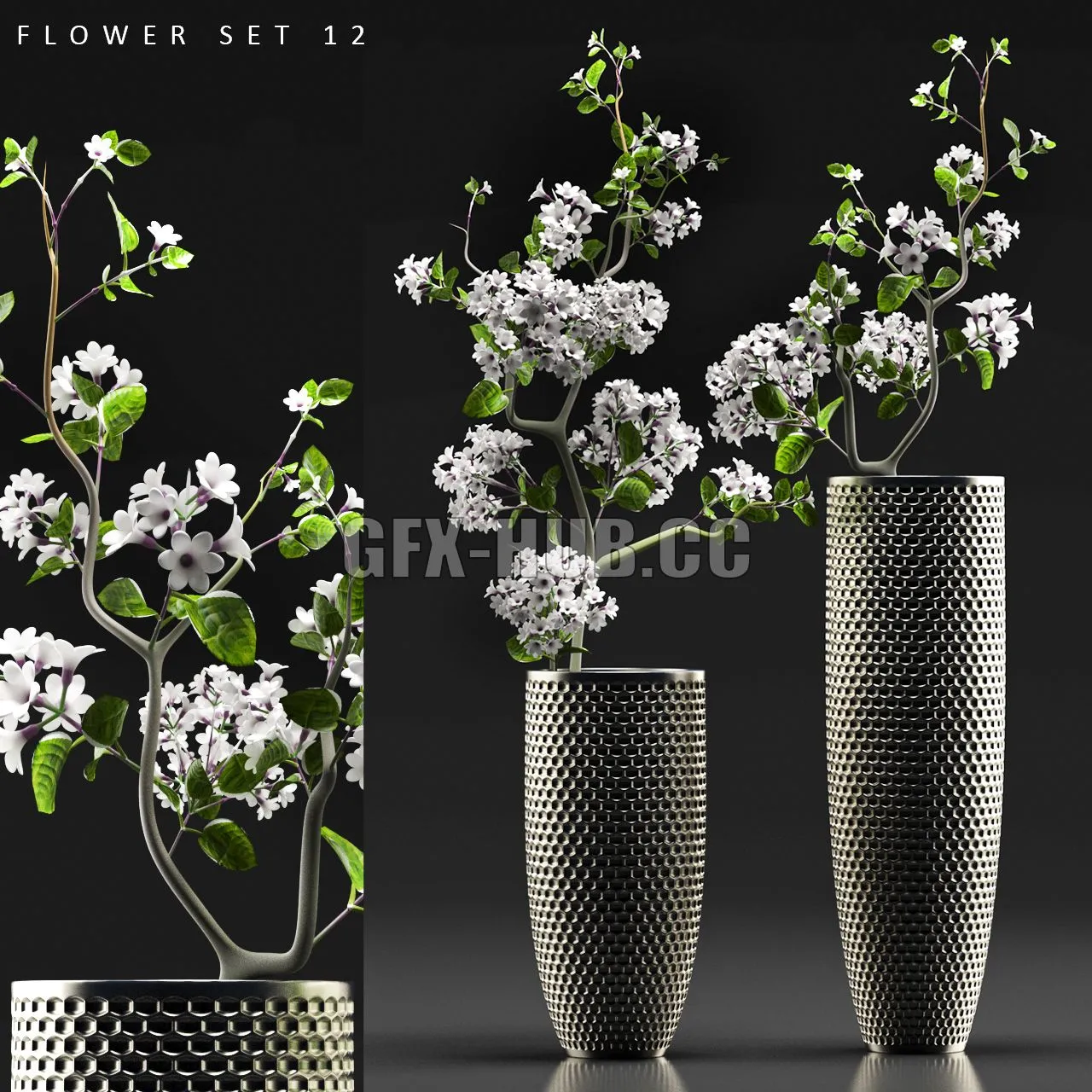 FLOWER SET 12 3D Model