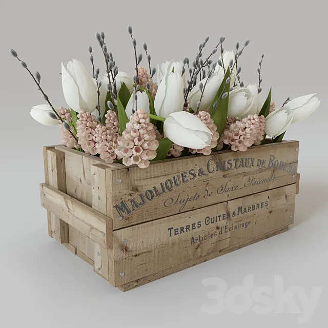 Flower set 3D Model