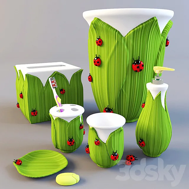 Flower set 3DModel
