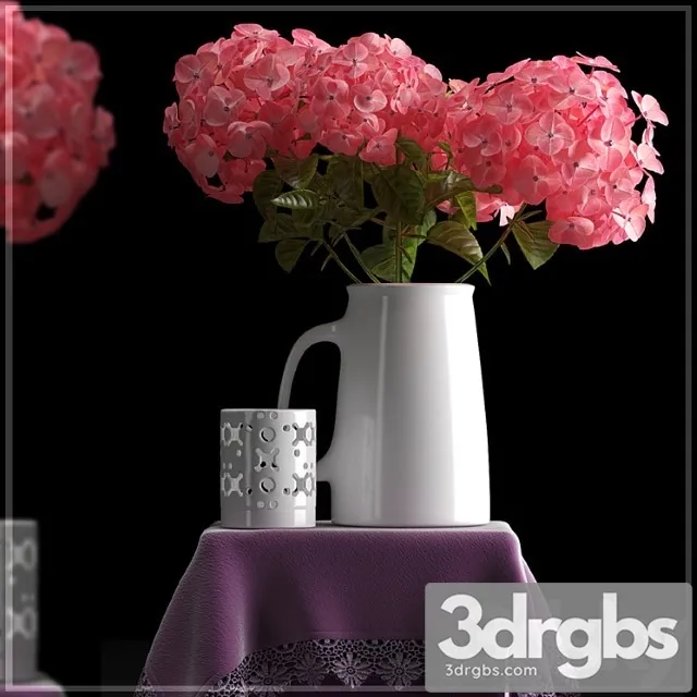 Flower Set 4 3D Model Free
