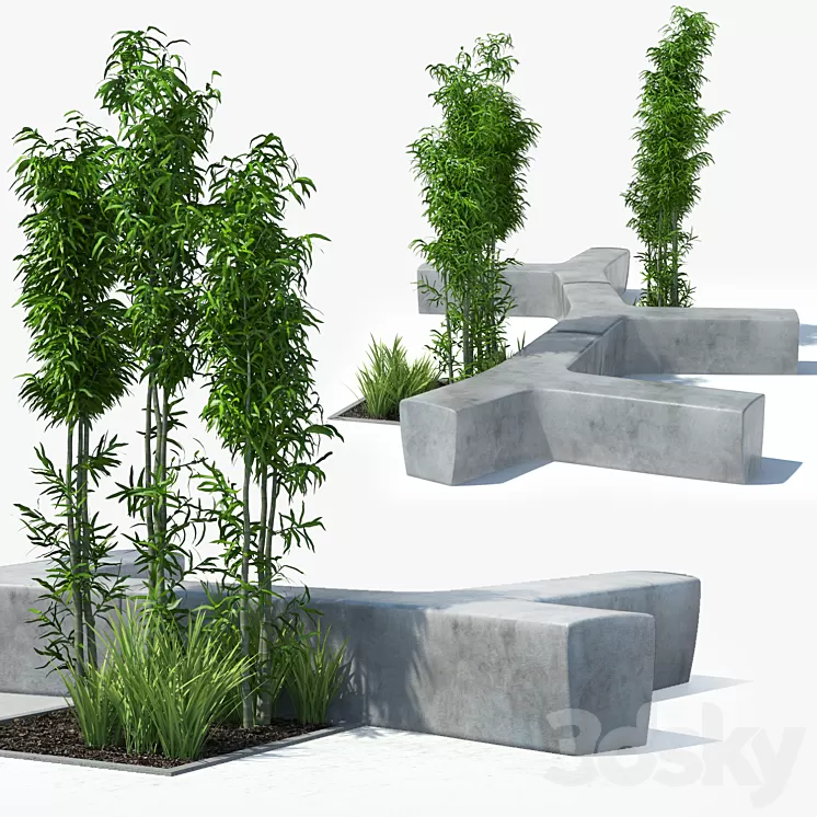 Flowerbed 3D Model
