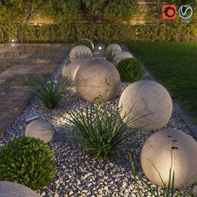 Flowerbed for exterior 3D Model