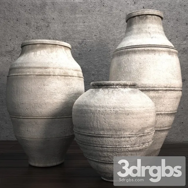 Flowerpot Round Spotted Small 3D Model Free