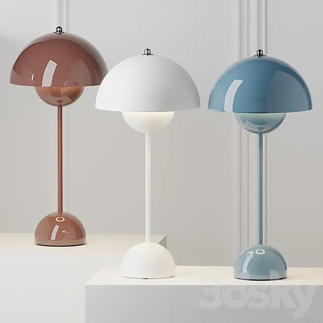FlowerPot VP3 Table Lamp by & Tradition 3D Model