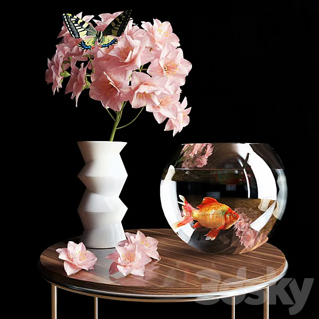 Flowers. Aquarium 3DModel