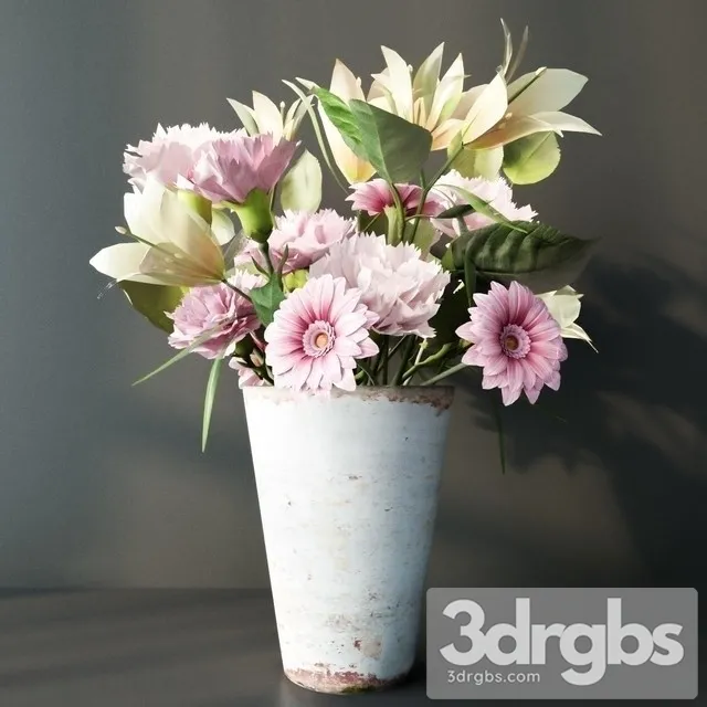 Flowers Bouquet 3D Model Free