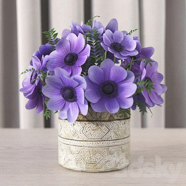 Flowers in a Vase 3 3D Model