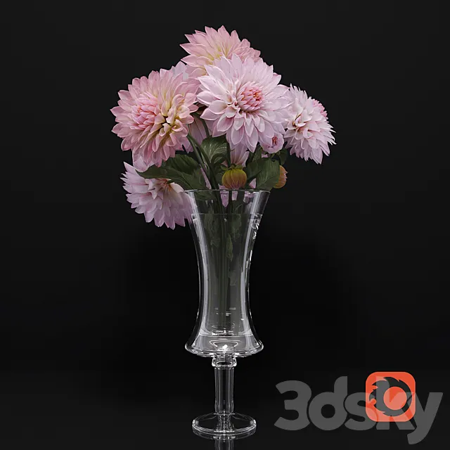 flowers_dahlias 3DModel