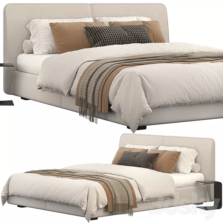 Fluo Markurio bed 3D Model Free