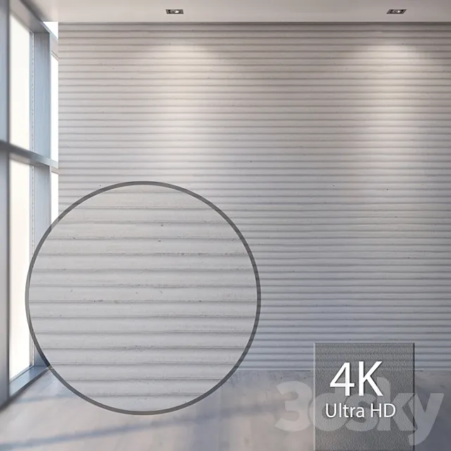 Fluted wall 822 3D Model