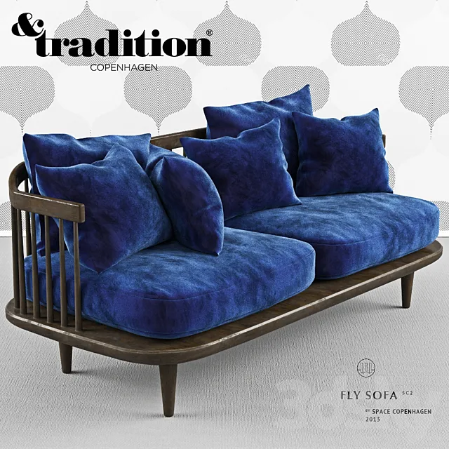 fly sofa andtradition 3D Model