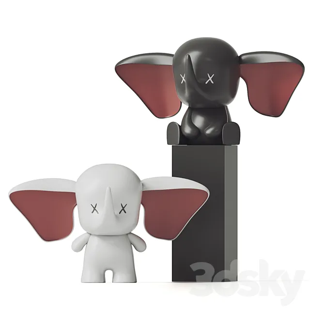 Flying Elephant 3D Model