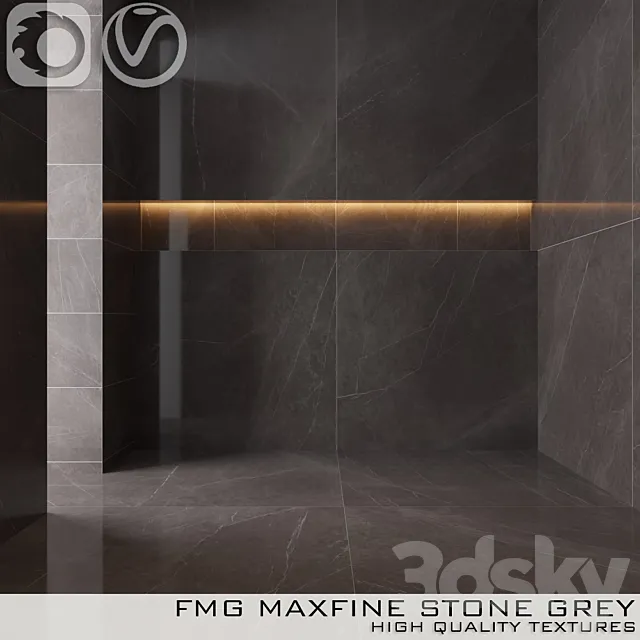 FMG STONE GRAY Tile 3D Model