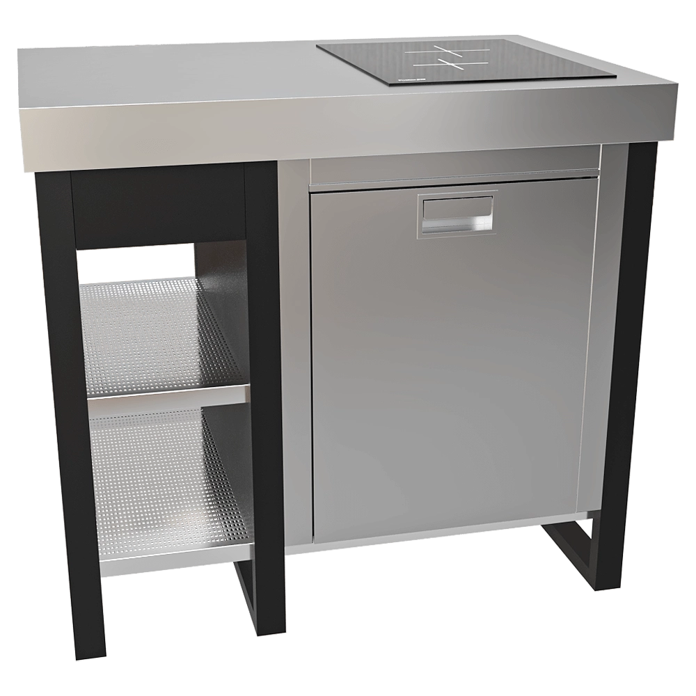Fogher - Cabinet model with gas stove SX 3D Model