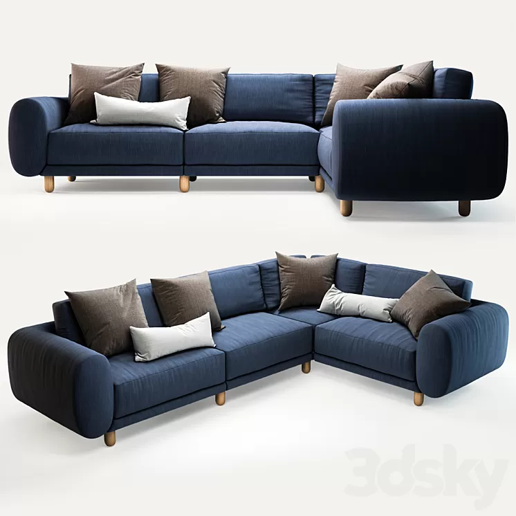FOGIA Campo Sofa 3D Model