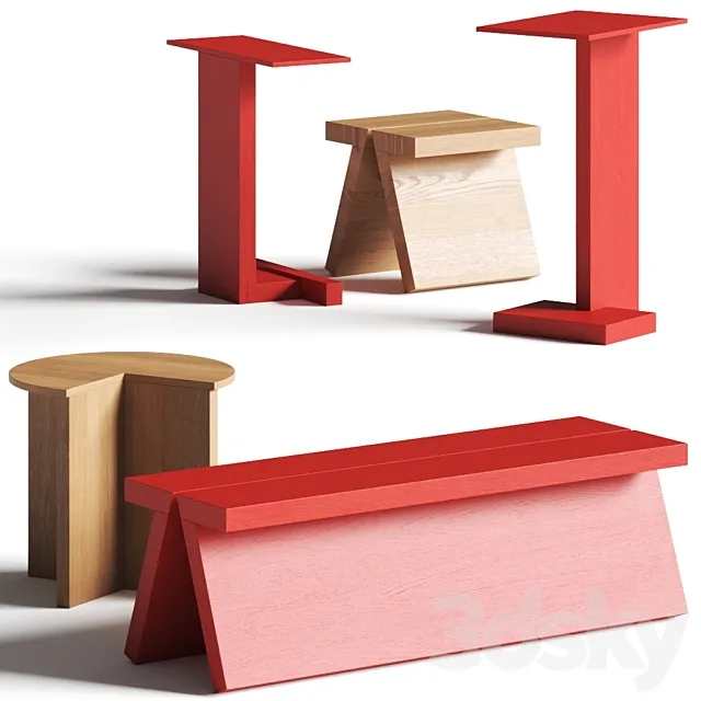 Fogia Supersolid Coffee & Side Tables 3D Model