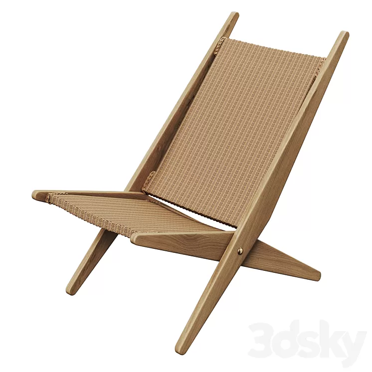 Folding armchair Ancelie from la Redoute 3D Model