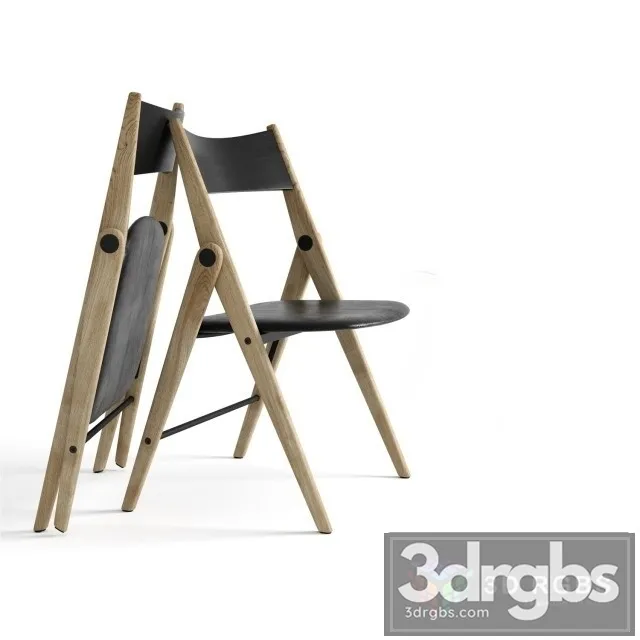 Folding Cafeteria Chairs 3D Model Free