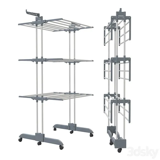Folding clothes dryer 3D Model