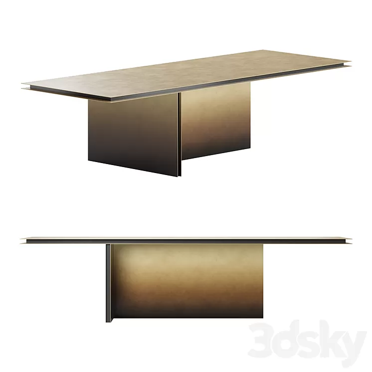 Folio dining table by De Castelli 3D Model Free