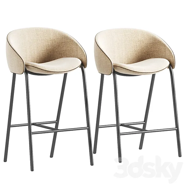 Folium Bar Stool 3DModel