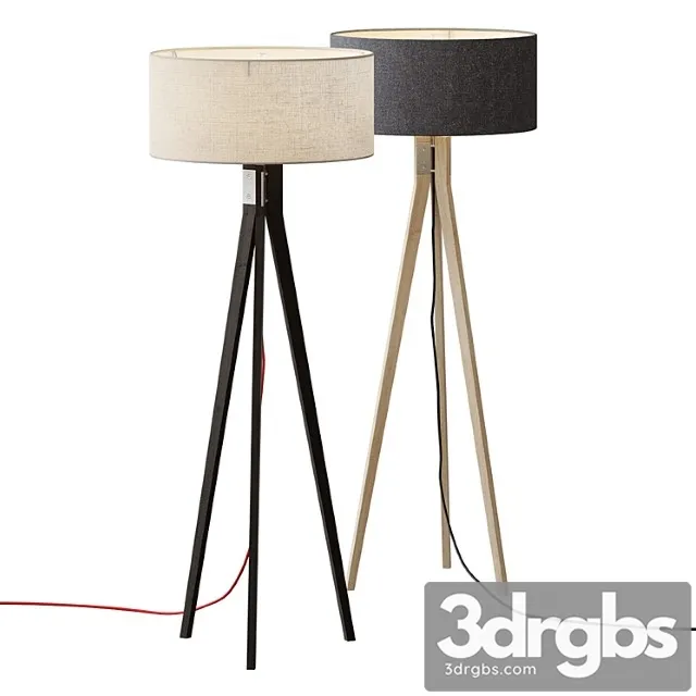 Folk tripod floor lamp 3D Model Free