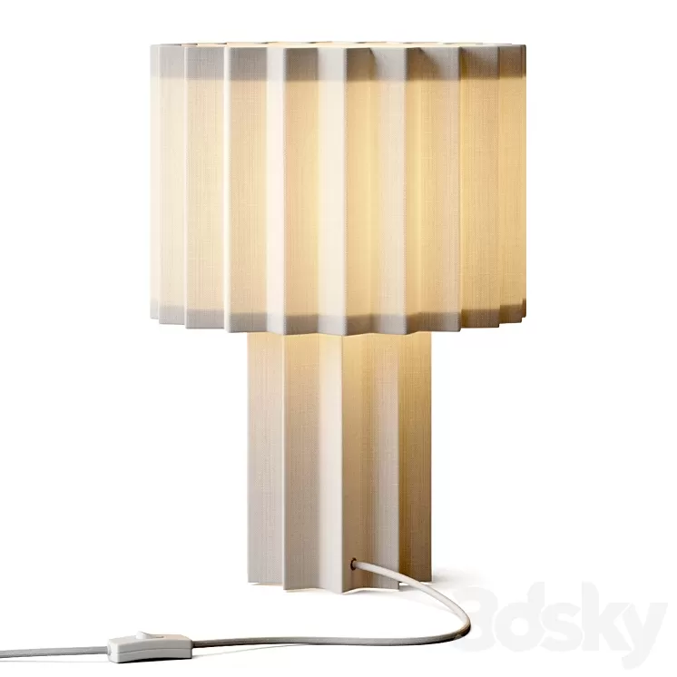Folkform for Orsjo Belysning Plisse Table Lamp 3D Model Free