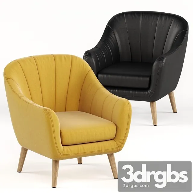 Fondia tropical hevea armchair 3D Model Free