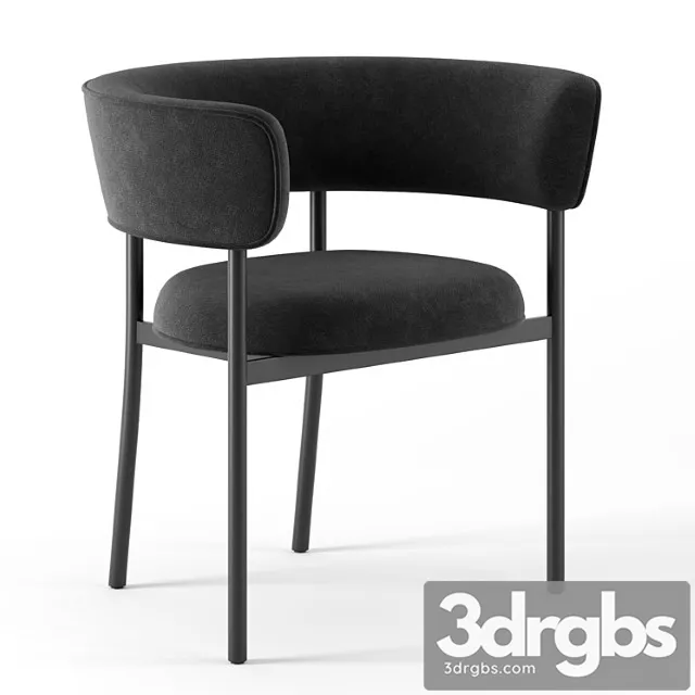 Font Regular Chair Armrest by Mobel Copenhagen 3D Model Free