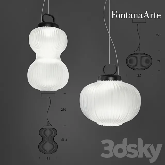 Fontana arte Kanji 3DModel