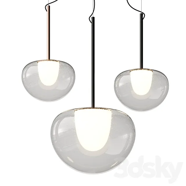 Fontana Arte Thea Pendant Lamp 3D Model