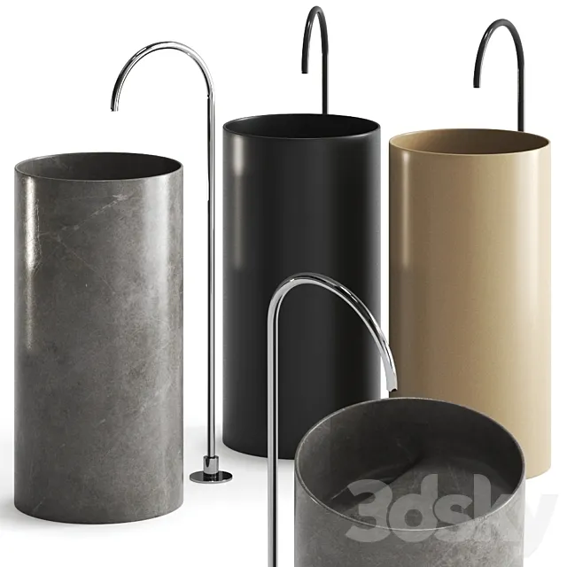 FONTANA Freestanding washbasin by FALPER 3DModel