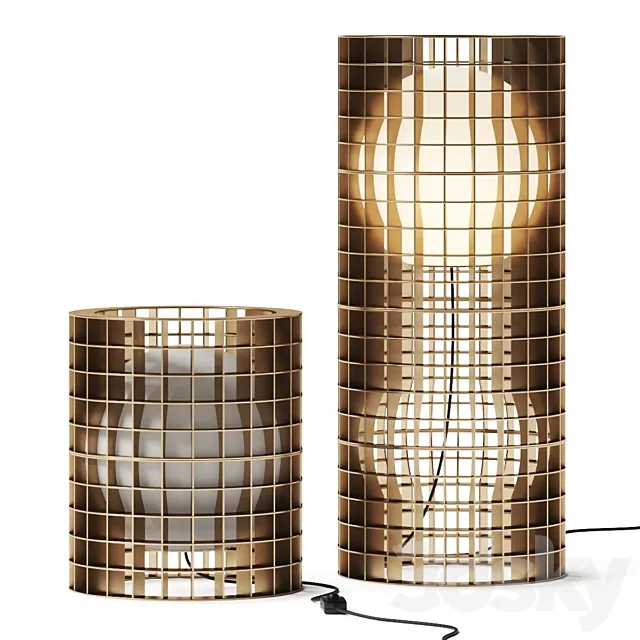 FontanaArte Matrix Table Lamps 3DModel