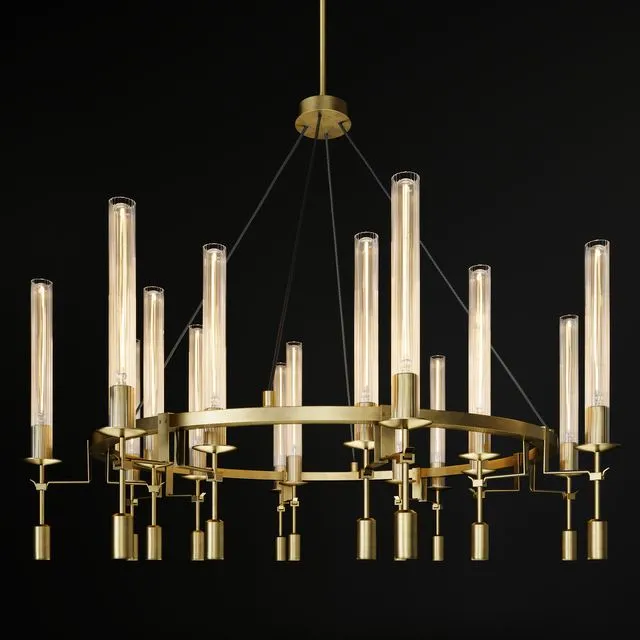 FONTANELLE ROUND CHANDELIER 3D Model