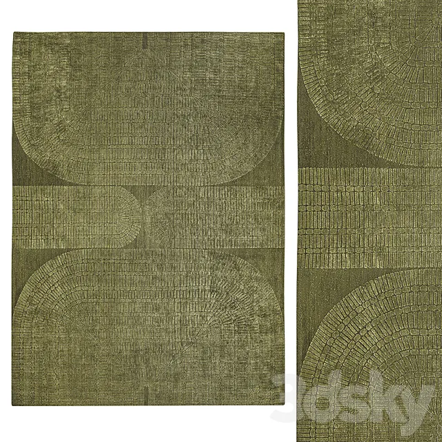 Fontenay Rug by La Manufacture Cogolin 3D Model