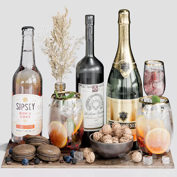 Food and Drinks 06 3D Model Free