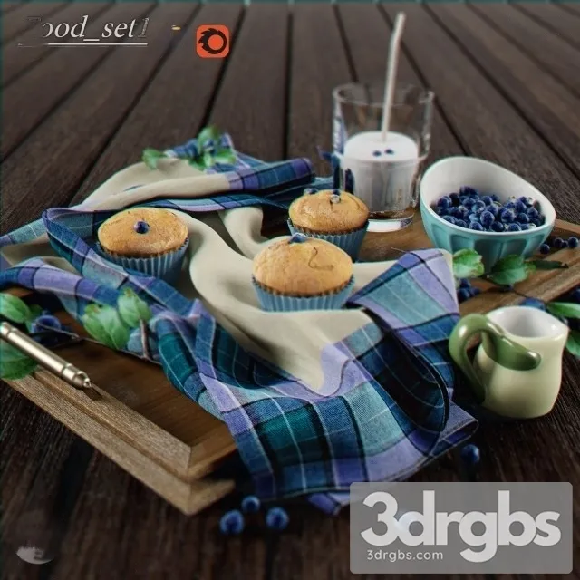 Food set1 3D Model Free