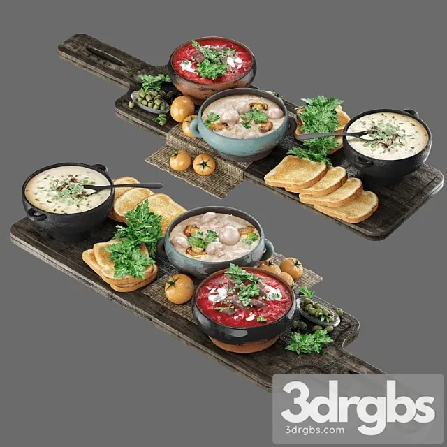 Food soup 3D Model Free