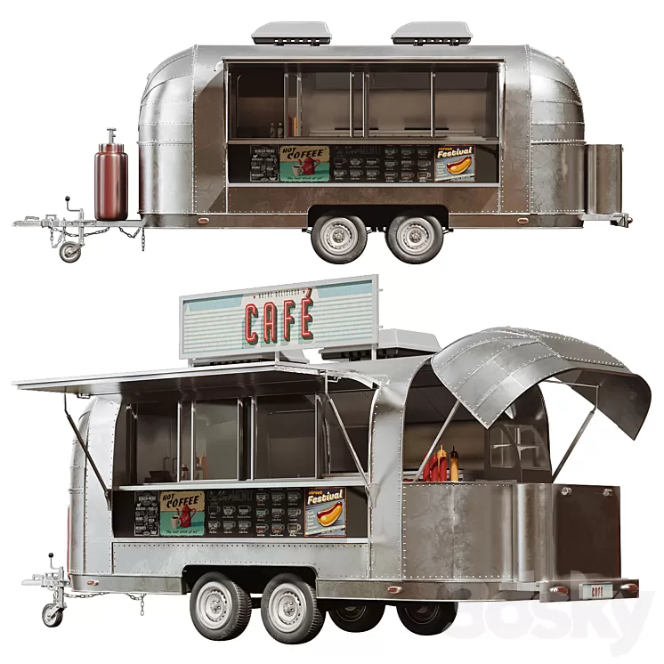 food truck 3D Model Free
