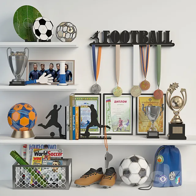 Football 3D Model