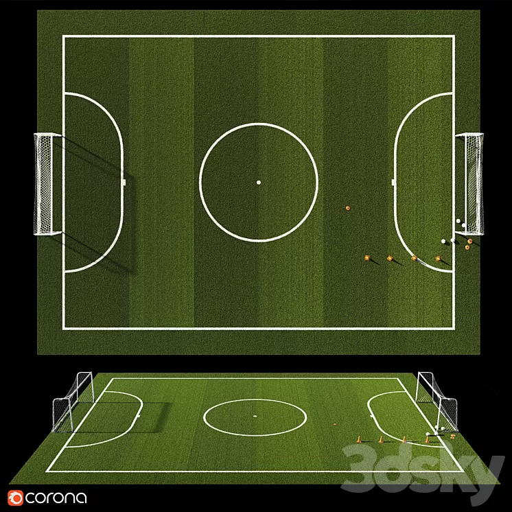 Football field 3D Model
