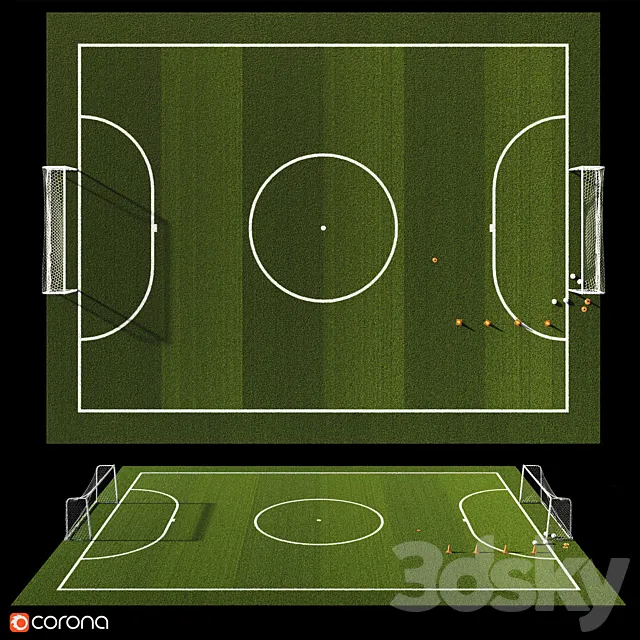 Football field 3DModel