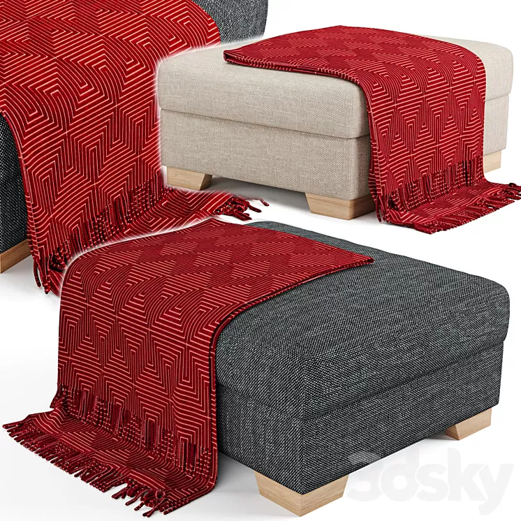 Footstool sorvallen 3D Model