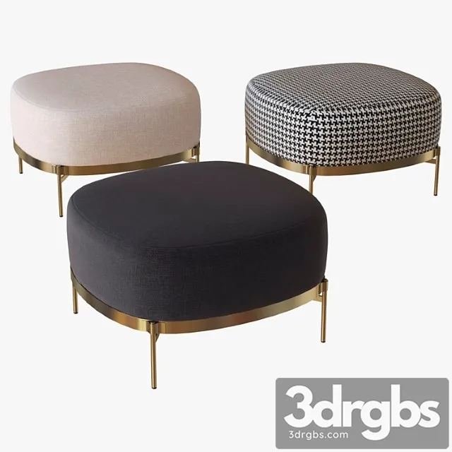 Footstool Tape Minotti 3D Model Free