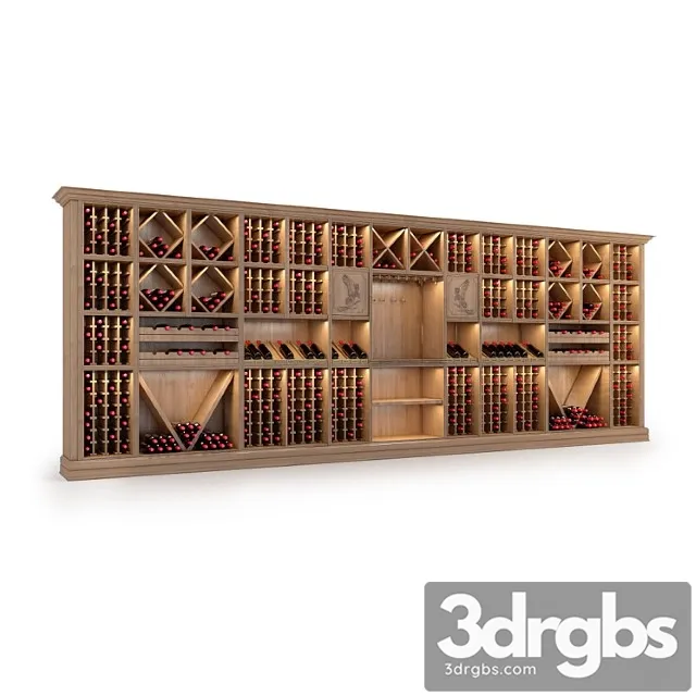 For perezalivku wine rack store wine magnum 834 2 3D Model Free