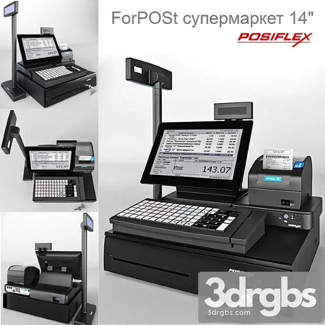 For Post Supermarket 14 3D Model Free