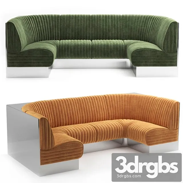 For restaurant sofa-8 2 3D Model Free