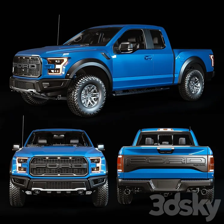 Ford F-150 Raptor 3D Model Free