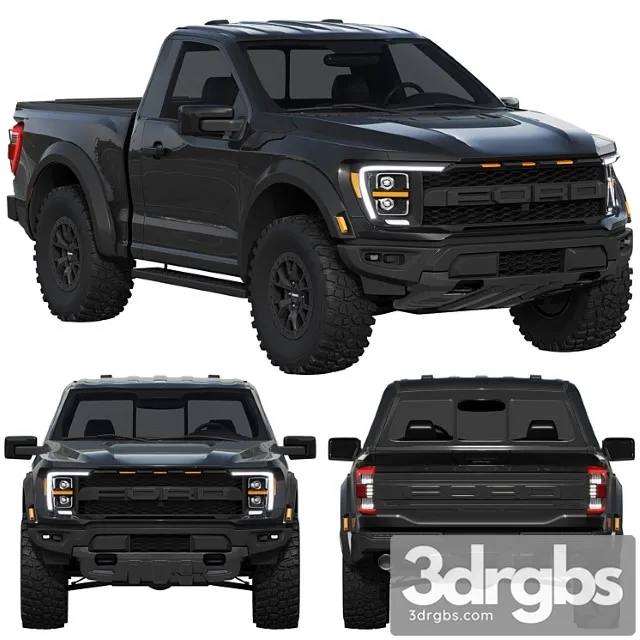 Ford F 150 Raptor Regular Cab 2022 3D Model Download