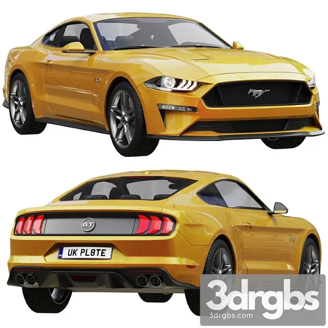Ford mustang gt 2020 3D Model Download
